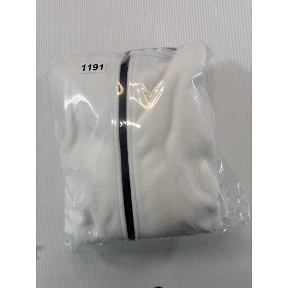 Calvin Klein Performance 2X White Full Zip Fleece Hoodie Logo Plus Size Women’s - Picture 9 of 9